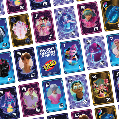 UNO JRV01 K-POP Demon Hunters Card Game with Wild Golden Honmoon
