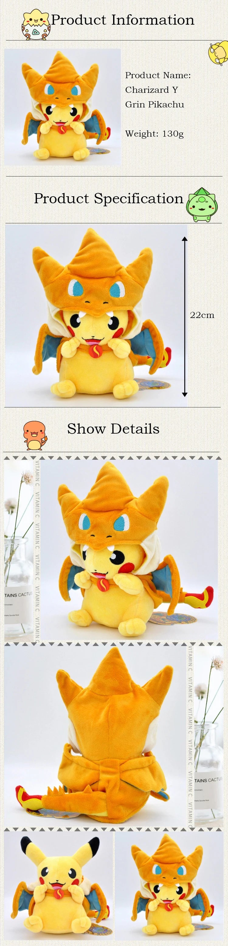 Pokemon Pikachu Morpeko Gengar Cosplay Toy Snorlax Garchomp Tyranitar Hydreigon Anime Eevee Lapras Stuffed Plush Charizard doll