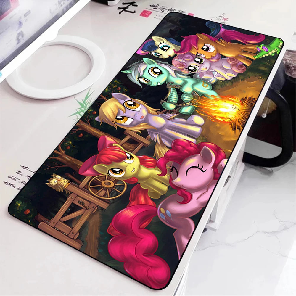 Pony Hot Little Unicorns Mousepad HD Printing Computer Gamers Locking Edge Non-slip Mouse Pad XXL90x40cm Keyboard PC Desk Pad