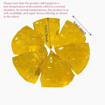 3A.Relieve Stress Squishy Honey Cheese Square Fidgets Toys Super Soft Mochi Cheese Squeeze Toy Funny Anti.stress Sensory Toy