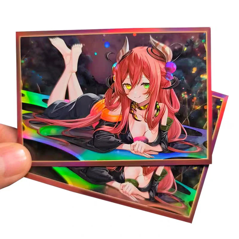 50PCS Yugioh Traptrix Allomerus Card Sleeves Yu-Gi-Oh! TCG OCG Trading Cards Shine Diamond Flash Protector Case