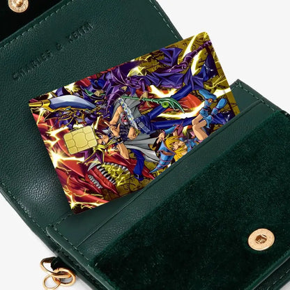 Amine Yu Gi Oh Classic Diy Credit Debit Card Sticker Party Sticker Decoration Waterproof Small Chip Card Skin Sticker