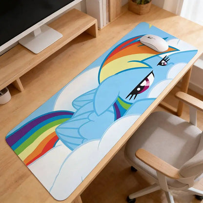 My L-Littles-P-Ponys Mouse Pad Computer Mat Deskpad Laptop Keyboard Mat Office Large Landscape Mousepad