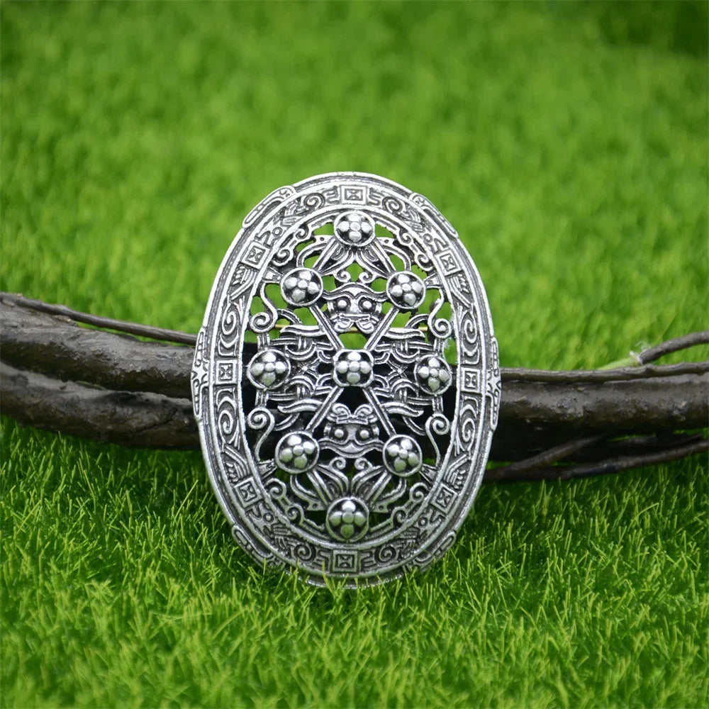 Nostalgia 1Pcs Retro Sweden Norse Viking Brooches Badge Suit Shirt Clothing Jewelry Brosch Talisman