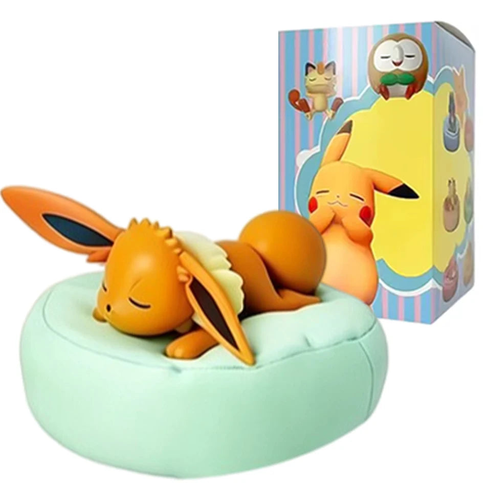 Spot Hot Anime Character Eevee Multi Form Series Blind Box Desktop Decoration Ornament Set Toy Scene Building Props Mystery Gift