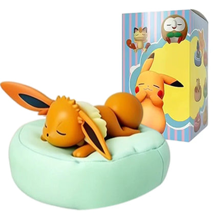 Spot Hot Anime Character Eevee Multi Form Series Blind Box Desktop Decoration Ornament Set Toy Scene Building Props Mystery Gift