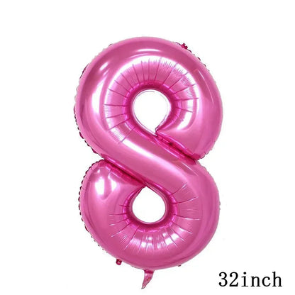 My Little Ponyed Foil Balloon Happy Birthday Latex Ballon Banner Party Decoration Cake Topper Supplies Backdrop Disposable Toy