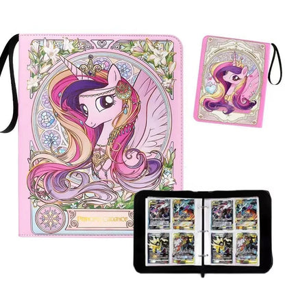 400 My Little Pony Anime Cartoon Album Book Game Card Collection Binder Children’s Toy Large Capacity Business Card Holder Gift