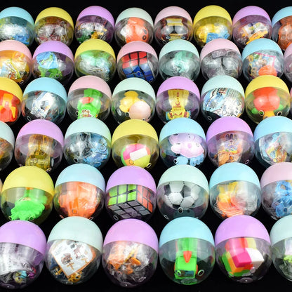 20PCS Gachapon Machine Transparent Gachapon Toys Creative Coin-Operated Gachapon with Random Doll Toys Children's Birthday Gift