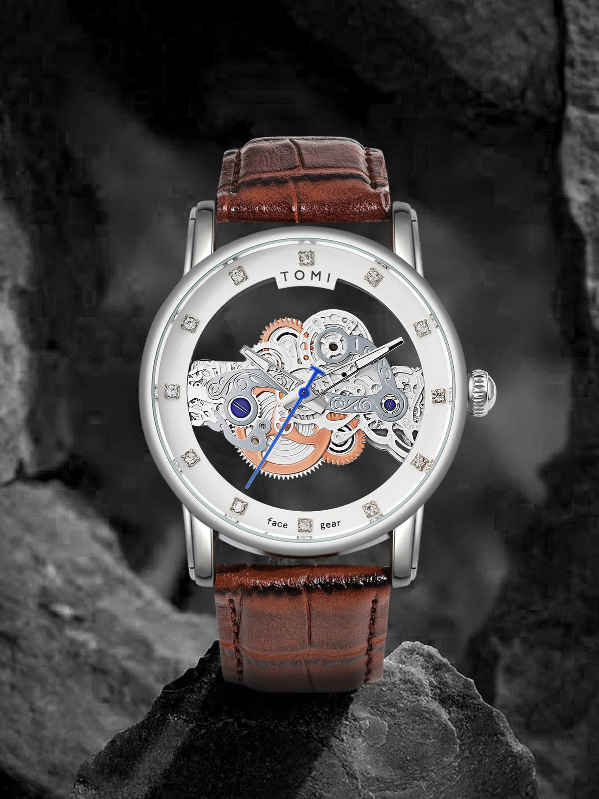 TOMI New Popular Watch Luxury Casual Men's and Women's Watch Hollow Diamond Quartz Watch