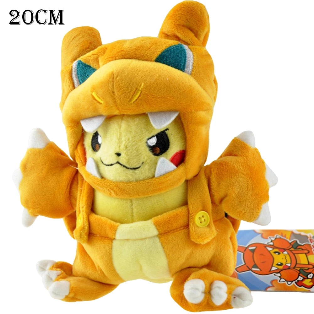 Pokemon Pikachu Morpeko Gengar Cosplay Toy Snorlax Garchomp Tyranitar Hydreigon Anime Eevee Lapras Stuffed Plush Charizard doll