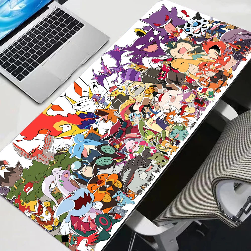Rubber Mouse Pad Gaming Large Anime 600x350 Pokemon Keyboard Desk Mat Gamer Playmat Laptop PC Accessories Carpet Kawaii Mousepad