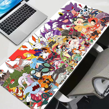 Rubber Mouse Pad Gaming Large Anime 600x350 Pokemon Keyboard Desk Mat Gamer Playmat Laptop PC Accessories Carpet Kawaii Mousepad