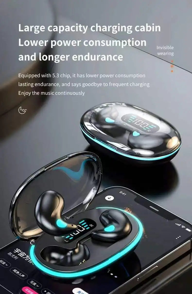 X55 Sleep Earphones Bluetooth Earphones Long Battery Life No In Ear Wireless Earphones Bluetooth
