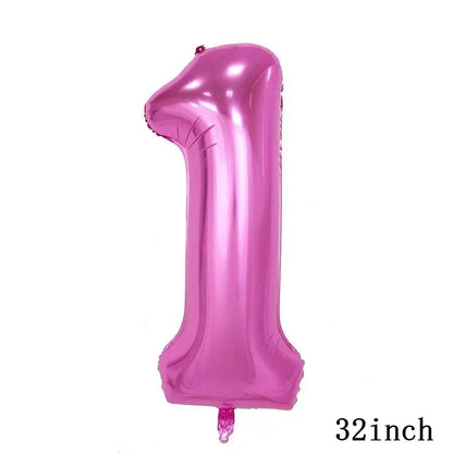 My Little Ponyed Foil Balloon Happy Birthday Latex Ballon Banner Party Decoration Cake Topper Supplies Backdrop Disposable Toy
