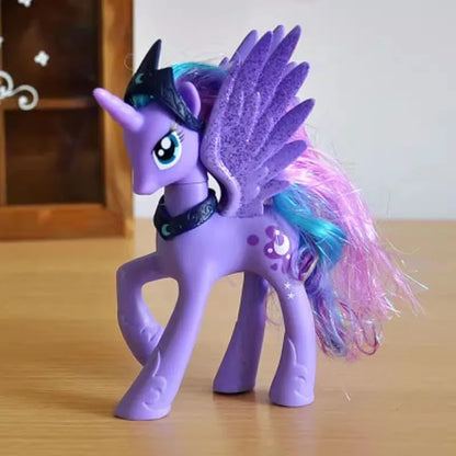 My Little Pony Toy Set Fluttershy Rainbow Dash Twilight Sparkle Princess Cadence Luna Hand Gift
