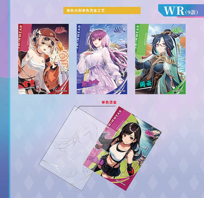 Exceedingly Beautiful Women Goddess Cards Anime Premium Spicy HOLO Booster Thick Exquisite Metal Card Games Toys Gift