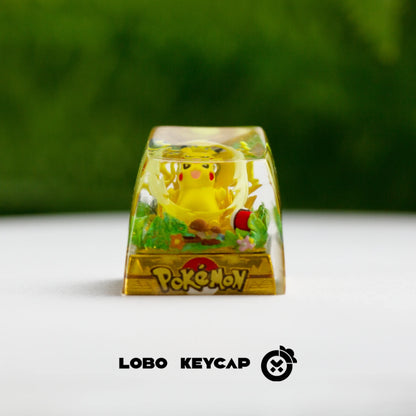 Anime Keycap Pokemon Snorlax Pikachu Gengar Single Handmade Cute Resin Custom Esc For Mechanical Keyboard Enthusiasts Keycaps