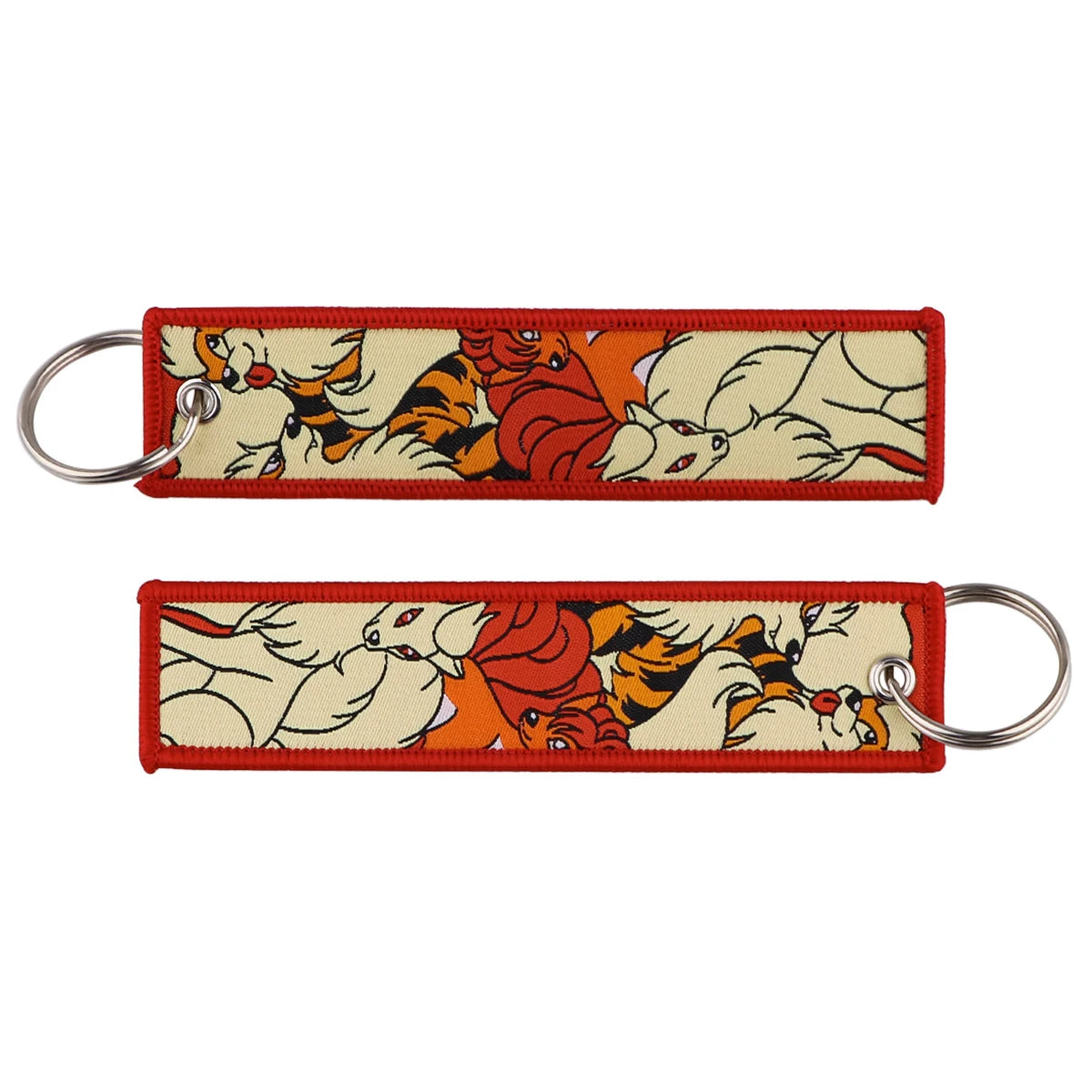 Anime Cute Animal Jet Tag Embroidery Keys Tag Women Keyring Cartoon Car Keys Fashion Jewelry Accessories Kids Gifts 1PCS