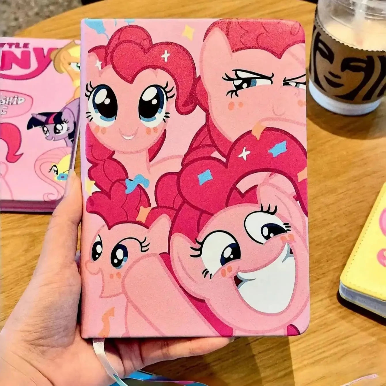 1 Pc Gold Stamping Coil Notebook - Kawaii Anime Cartoon Diary & Planner | Aesthetic Wire-Bound Journal for School & Office