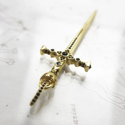 Pendant Sword With Crown Skull Knight Window New Fine Jewelry Europe Style 925 Sterling Silver Protection Gift For Women Men