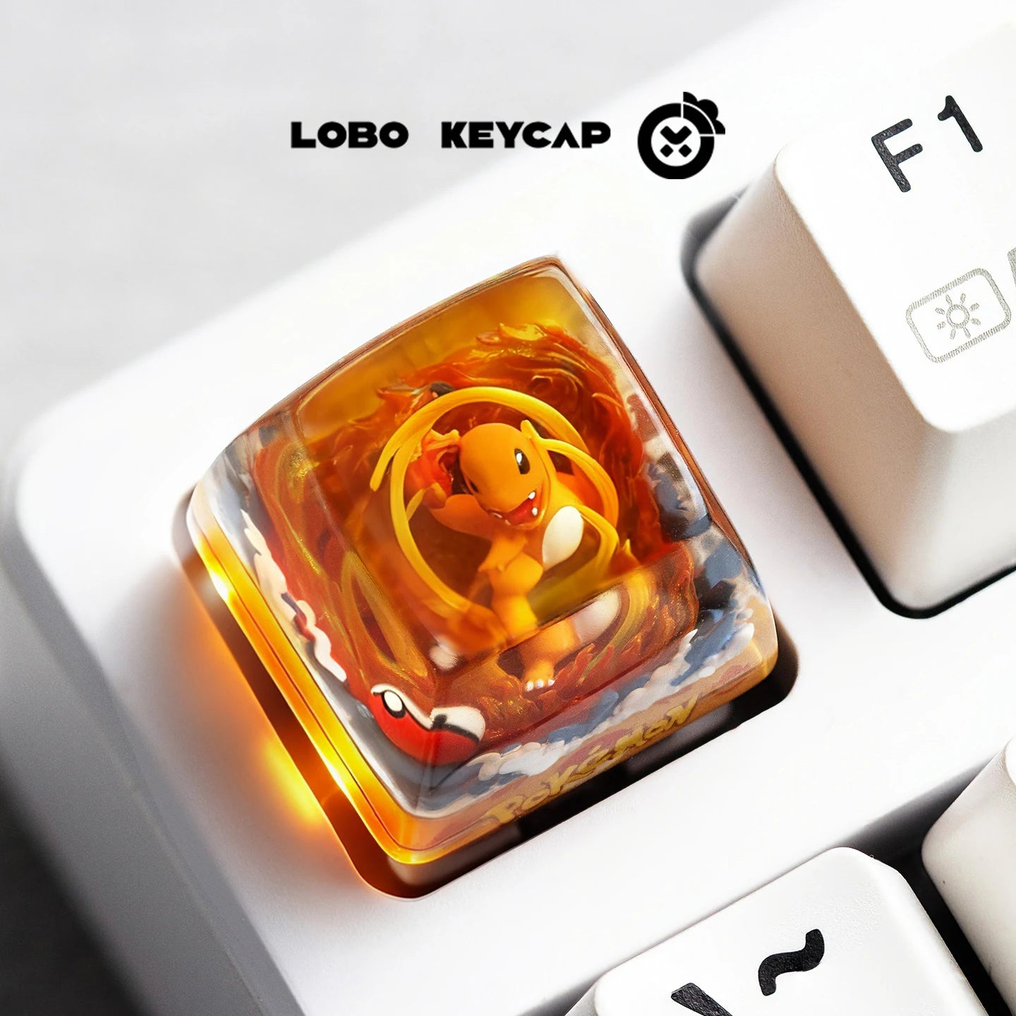 Anime Keycap Pokemon Snorlax Pikachu Gengar Single Handmade Cute Resin Custom Esc For Mechanical Keyboard Enthusiasts Keycaps