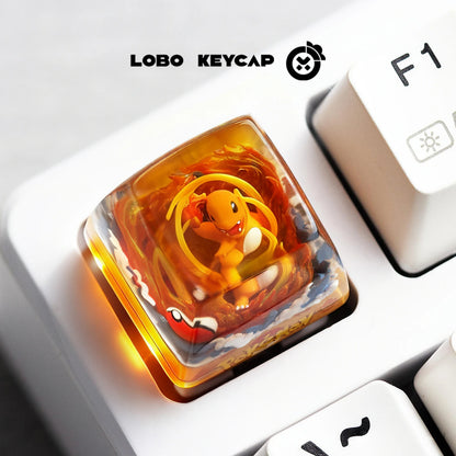 Anime Keycap Pokemon Snorlax Pikachu Gengar Single Handmade Cute Resin Custom Esc For Mechanical Keyboard Enthusiasts Keycaps
