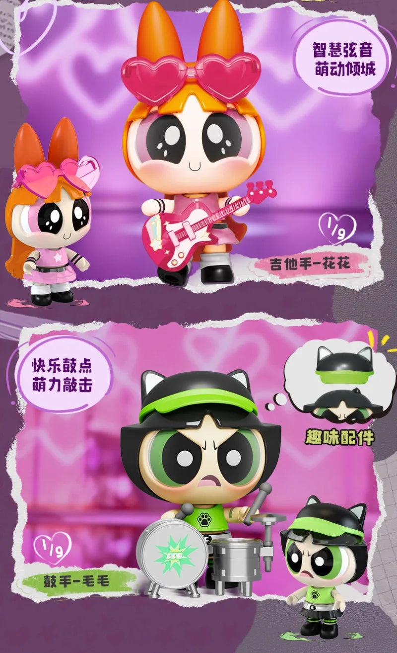 BLOKEES Assemble The Powerpuff Girls GV1 Season Blossom Buttercup Bubbles Collectible Birthday Gift In Stock Toy Models