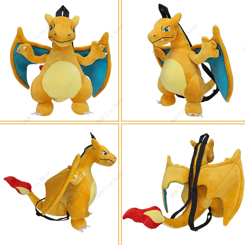 Pokemon Plush Backpack Anime Gengar Charizard Piplup Eevee Mimikyu Soft Stuffed Schoolbag Shoulder Bag Toy for Kids