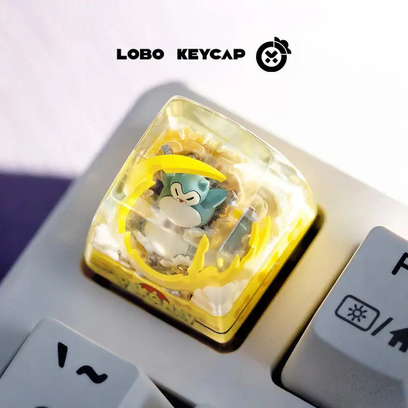 Anime Keycap Pokemon Snorlax Pikachu Gengar Single Handmade Cute Resin Custom Esc For Mechanical Keyboard Enthusiasts Keycaps