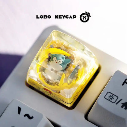 Anime Keycap Pokemon Snorlax Pikachu Gengar Single Handmade Cute Resin Custom Esc For Mechanical Keyboard Enthusiasts Keycaps