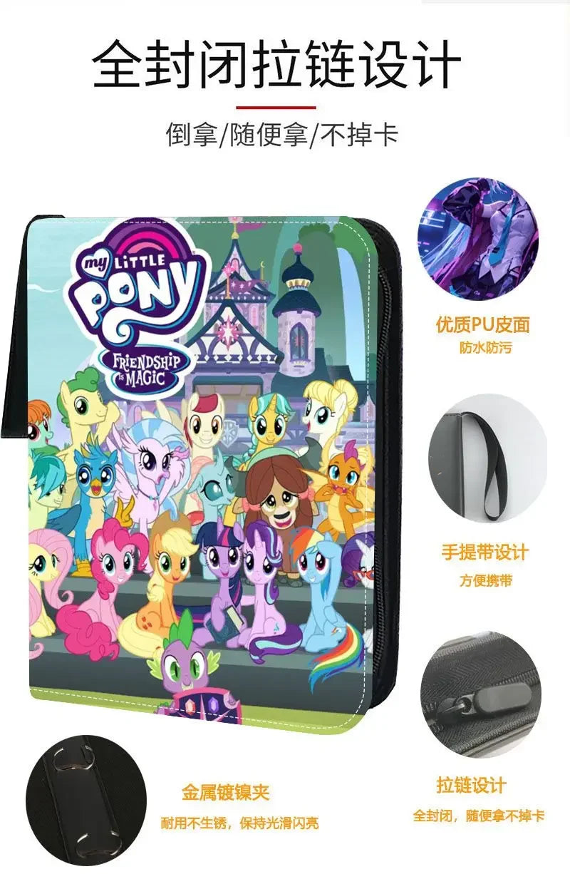 400 My Little Pony Anime Cartoon Album Book Game Card Collection Binder Children’s Toy Large Capacity Business Card Holder Gift