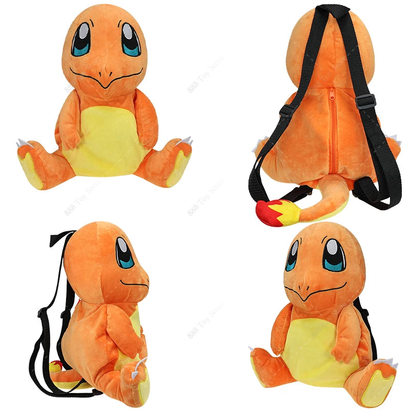 Pokemon Plush Backpack Anime Gengar Charizard Piplup Eevee Mimikyu Soft Stuffed Schoolbag Shoulder Bag Toy for Kids