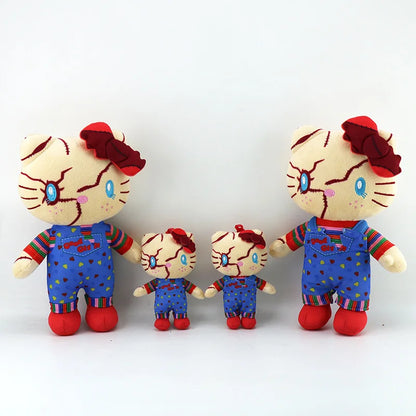 2026 Cute Halloween Creative Plush Toy Clown Resurrection Ghost Baby Chacy Chucky Plush Doll Kids Birthday Gift