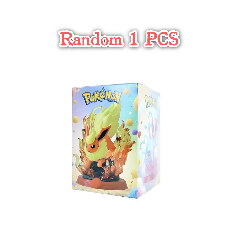 8 style Pok é mon Action Doll Pikachu Adventure Eevee Blind Box Anime Model Desktop Decorations Pok é mon Toys Boy Birthday Gift