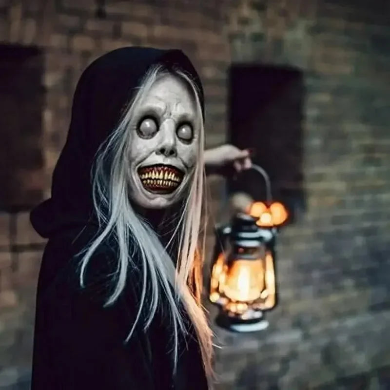 Creepy Halloween Mask Smiling Demons Horror Face Masks The Evil Cosplay Props Party Masquerade Halloween Mask Clothing Accessor