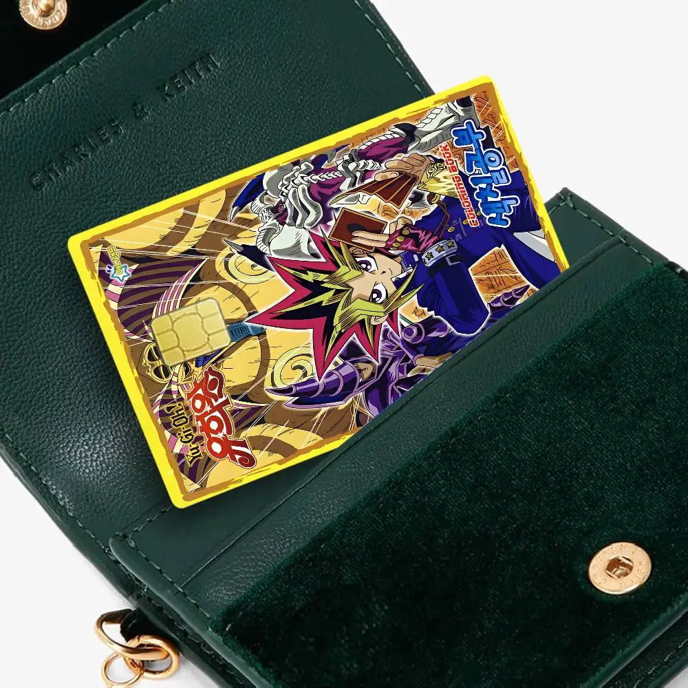 Amine Yu Gi Oh Classic Diy Credit Debit Card Sticker Party Sticker Decoration Waterproof Small Chip Card Skin Sticker