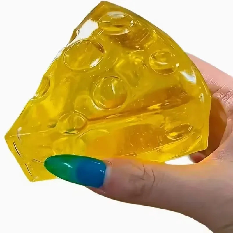 3A.Relieve Stress Squishy Honey Cheese Square Fidgets Toys Super Soft Mochi Cheese Squeeze Toy Funny Anti.stress Sensory Toy