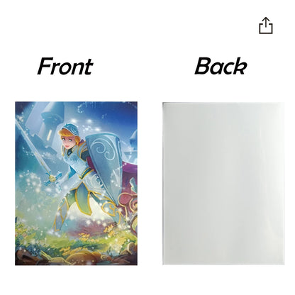 60Pcs/Set 66x91mm Anime TCG Game Lorcana Trading Card Game DIY Matte Card Sleeve Hobbies Collection Gift Toys