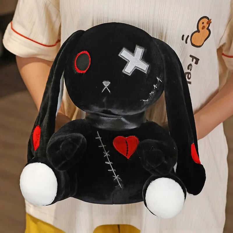 Spooky Gothic Bunny Stuffed Crazy Rabbit Plush Toy