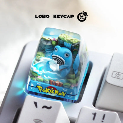 Anime Keycap Pokemon Snorlax Pikachu Gengar Single Handmade Cute Resin Custom Esc For Mechanical Keyboard Enthusiasts Keycaps