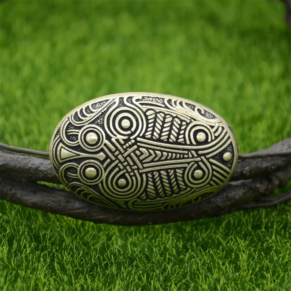 Nostalgia 1Pcs Retro Sweden Norse Viking Brooches Badge Suit Shirt Clothing Jewelry Brosch Talisman