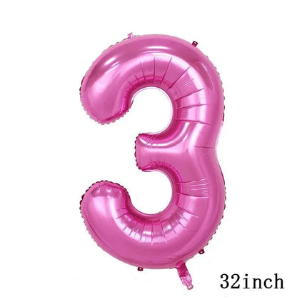 My Little Ponyed Foil Balloon Happy Birthday Latex Ballon Banner Party Decoration Cake Topper Supplies Backdrop Disposable Toy