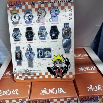 New Original In-Stock Original Valley Anime Narut Shippuden Chibi Watch Series Blind Box Anime Peripheral Trendy Watch Gift