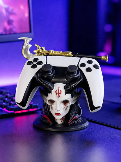 New Gothic Horned Demon Controller Holder Universal Fit Ps Xbox Switch Gamepad Resin Stand Gaming Desktop Decor Ornament