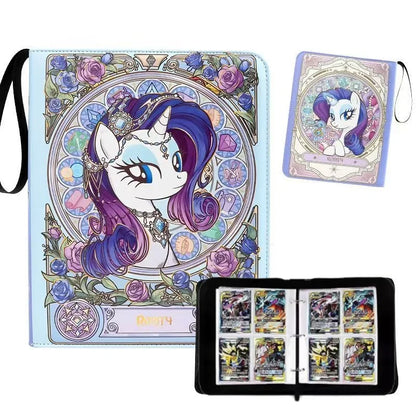 400 My Little Pony Anime Cartoon Album Book Game Card Collection Binder Children’s Toy Large Capacity Business Card Holder Gift