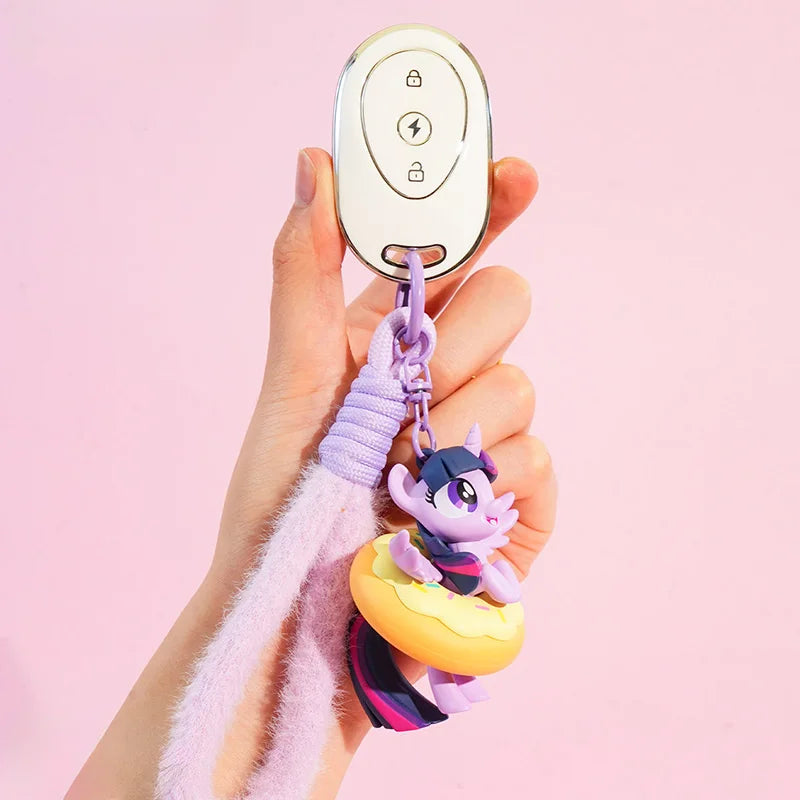 Official My Little Pony Donut Charm Bracelet Adjustable Wristband And Bag Chain Cute Kawaii Gift For Fans Friendship