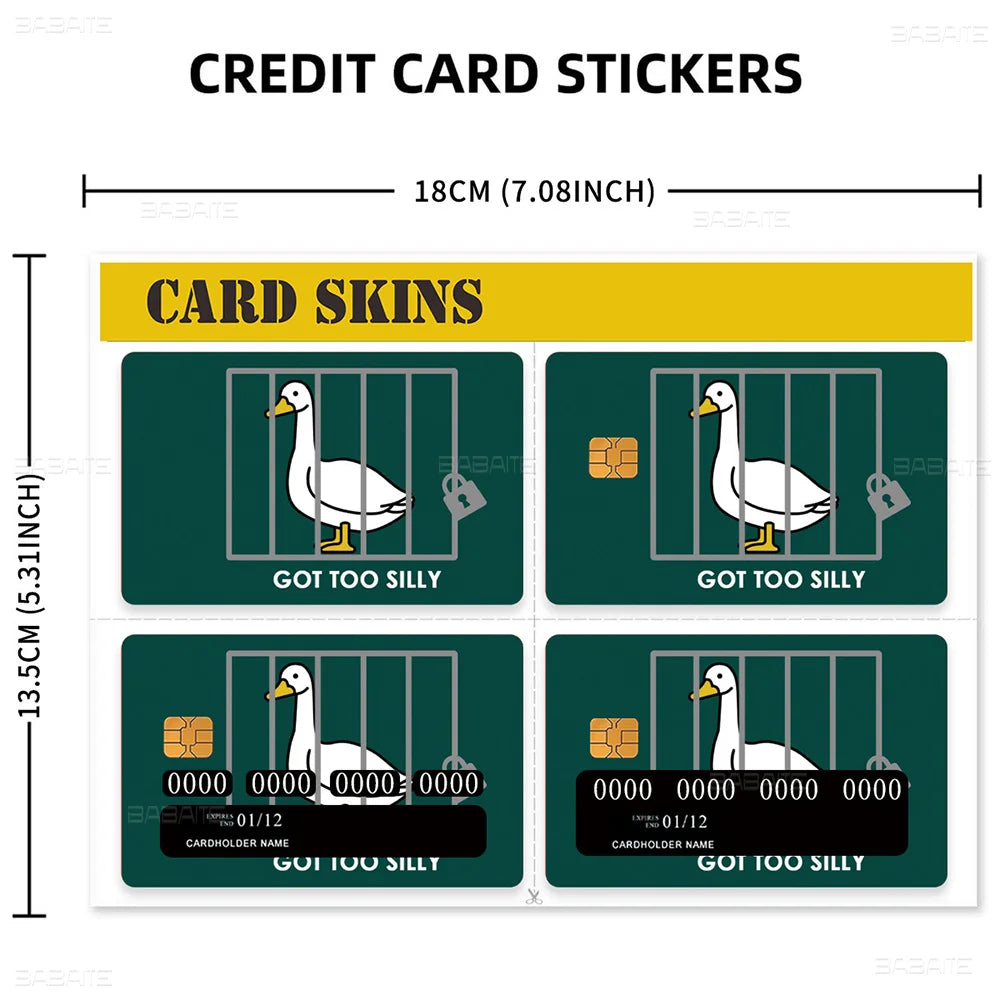 Amine Yu Gi Oh Classic Diy Credit Debit Card Sticker Party Sticker Decoration Waterproof Small Chip Card Skin Sticker