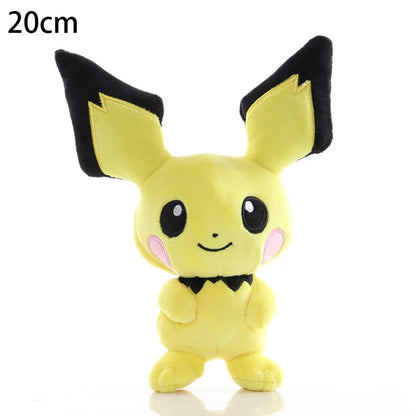 Hot Sale Pokemon Plush Dolls Set - Pikachu Charmander Bulbasaur Squirtle Psyduck Eevee Soft Stuffed Animals Peluche Toy Gifts