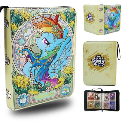 240pcs My Little Pony Card Album Book Folder Collection Zipper Binder